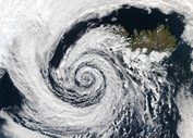 An Icelandic cyclone on September 4, 2003